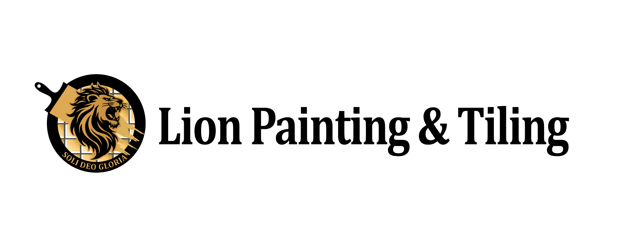 Lion Painting & Tiling Logo